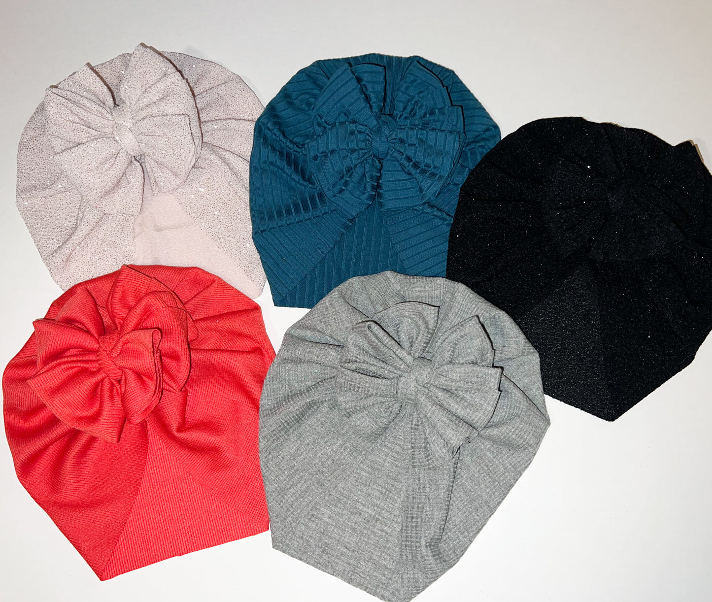 Holiday Solid Messy Turbans