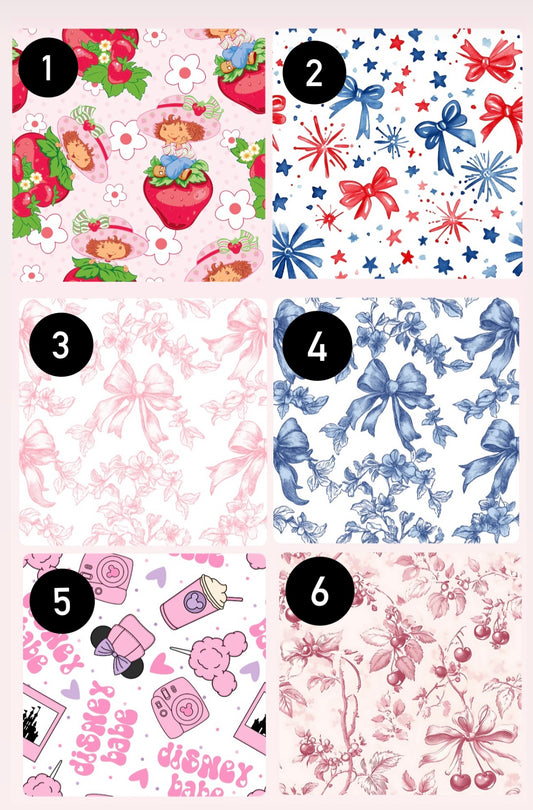 Matching Bows *regular prints*
