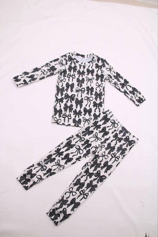 Black Bow Bamboo 2pc PJ Set
