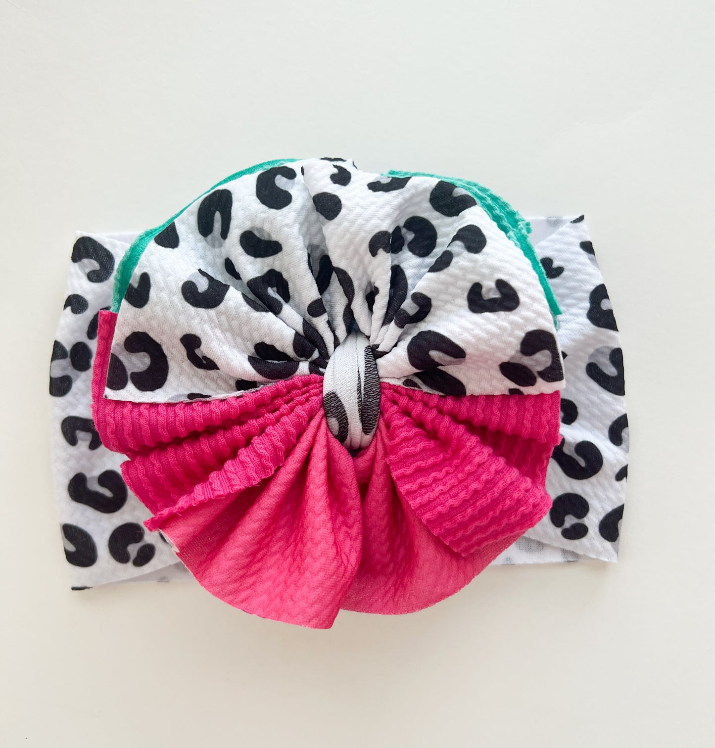 Colorful Shredded Cheetah Bow