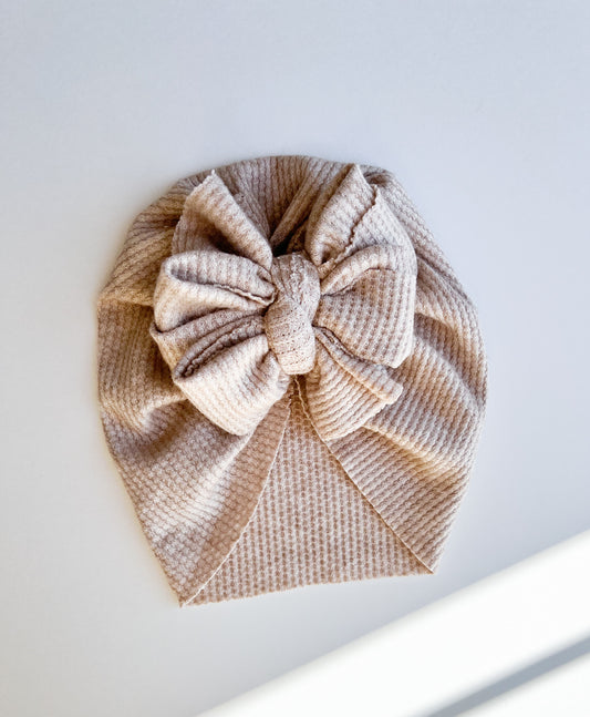 Soft Oat Messy Turban